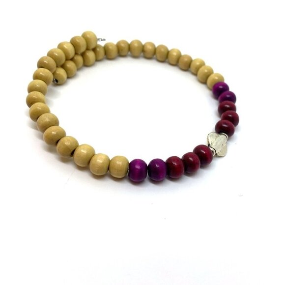 Sustainable Wood and Silver Symmetry Bracelet - Picture 5 of 8